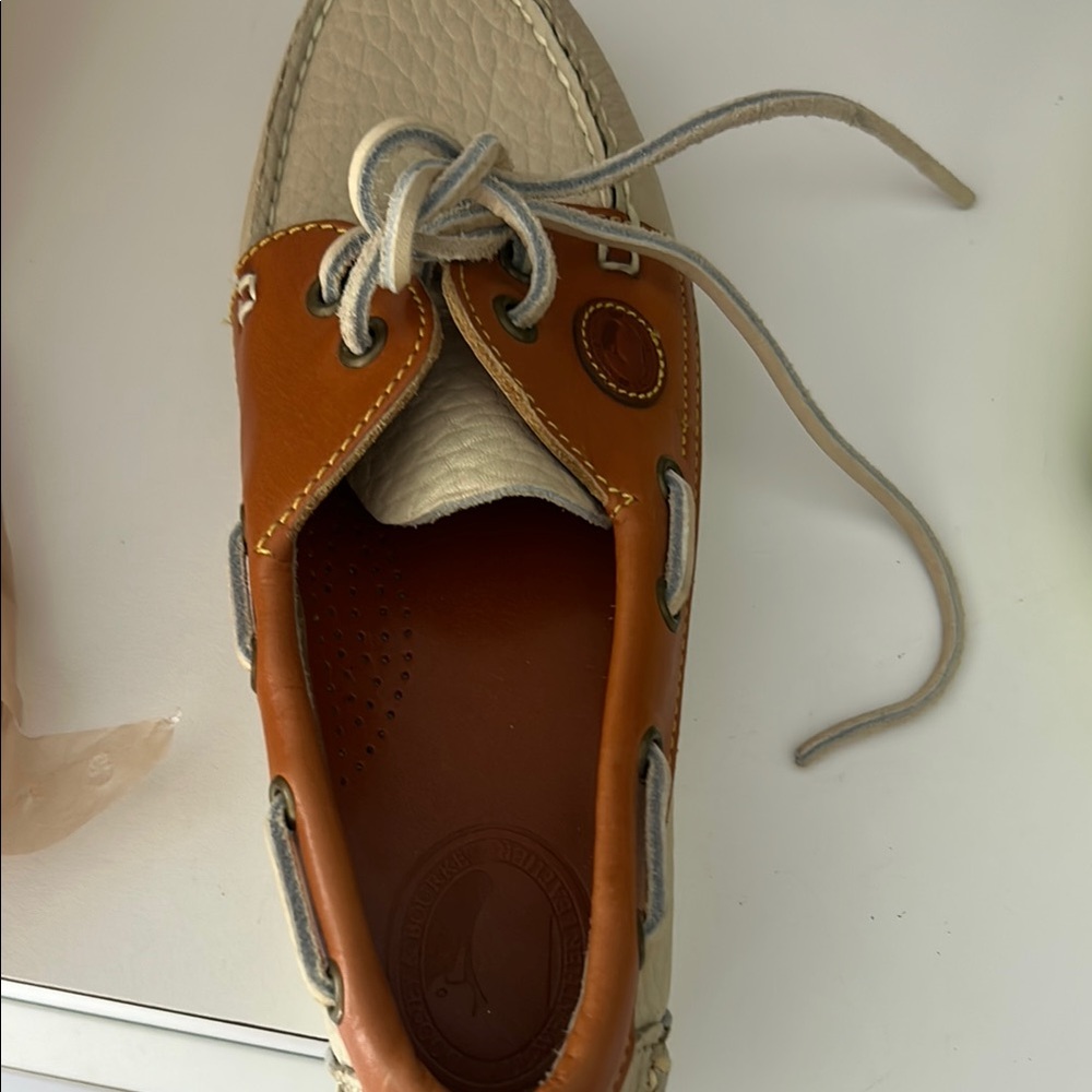 Dooney bourke Two-Tone Leather Boat Shoe